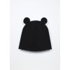 Berretto in french terry di cotone stretch neonato (Velikost 42-44, Barva Černá)