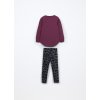 Jogging set in french terry di cotone stretch bambina (Velikost 3-4 let (104 cm), Barva Fialová)