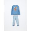 Set pigiama lungo in interlock di puro cotone bambino (Velikost 3-4 let (104 cm), Barva Modrá)