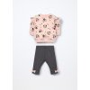 Jogging set in cotone fleece stretch neonata (Velikost 1-3 měsíců (56 cm), Barva Růžová)
