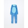 Pigiama intero in coral fleece bambina (Velikost 4-5 let (110 cm), Barva Azurová)