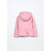 Felpa in misto cotone con cappuccio bambina (Velikost 3-4 let (104 cm), Barva Růžová)