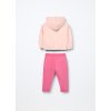 Jogging set in jersey di cotone stretch neonata (Velikost 9-12 měsíců (74 cm), Barva Růžová)