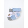 Pack 2 calze corte in misto cotone neonato (Velikost 30-36 měsíců (98 cm), Barva Modrá)