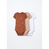 Pack 3 body in interlock di puro cotone neonato (Velikost 9-12 měsíců (74 cm), Barva Bílá)