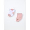 Pack 2 calze corte in misto cotone neonata (Velikost 30-36 měsíců (98 cm), Barva Růžová)