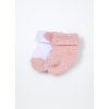 Pack 2 calze corte in misto cotone neonata (Velikost 30-36 měsíců (98 cm), Barva Růžová)