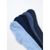 Pack 5 calze lunghe misto cotone bambino (Velikost 25/27, Barva Modrá)