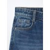 Pantaloni cargo in denim di puro cotone ragazza (Velikost 9-10 let (140 cm), Barva Modrá)