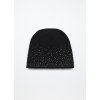 Berretto in cotone stretch con strass (Velikost 50-52, Barva Černá)