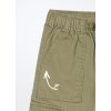 Pantaloni cargo in puro cotone bambino (Velikost 3-4 let (104 cm), Barva Zelená)