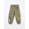 Pantaloni cargo in puro cotone bambino (Velikost 3-4 let (104 cm), Barva Zelená)