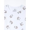 Pack 3 body in interlock di puro cotone neonato (Velikost 9-12 měsíců (74 cm), Barva Bílá)