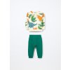 Jogging set in french terry di puro cotone neonato (Velikost 9-12 měsíců (74 cm), Barva Zelená)