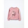 Felpa in pile con paillettes bambina (Velikost 5-6 let (116 cm), Barva Růžová)