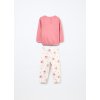 Set pigiama in interlock di puro cotone neonata (Velikost 9-12 měsíců (74 cm), Barva Růžová)