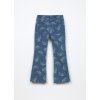 Pantaloni flare fit in french terry denim bambina (Velikost 3-4 let (104 cm), Barva Modrá)