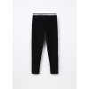 Jeggings velour misto cotone bambina (Velikost 3-4 let (104 cm), Barva Černá)