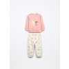 Set pigiama in interlock di puro cotone neonata (Velikost 9-12 měsíců (74 cm), Barva Růžová)