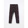 Leggings in french terry di cotone stretch bambina (Velikost 3-4 let (104 cm), Barva Černá)