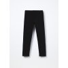 Leggings in jersey di cotone stretch bambina (Velikost 3-4 let (104 cm), Barva Černá)
