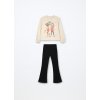 Jogging set in cotone fleece bambina (Velikost 3-4 let (104 cm), Barva Béžová)