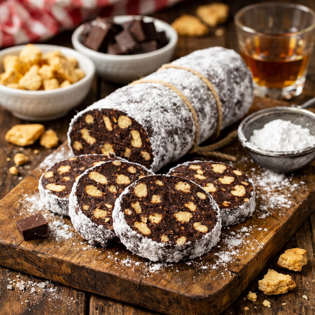 🥟 Salame di cioccolato: tradiční italský nepečený dezert