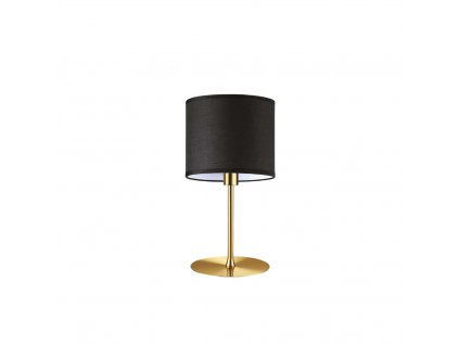 Stolní lampa SET UP, SMALL, ⌀16,5cm (Barva podstavce mosaz, Barva stínidla šedá)