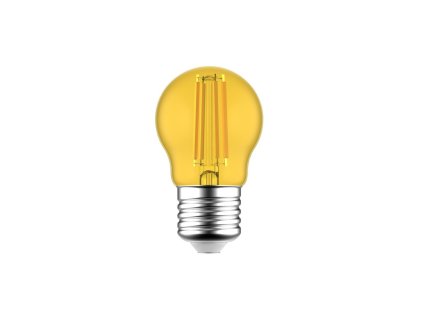 Žlutá dekorativní LED žárovka G45 globetta 1,4W E27