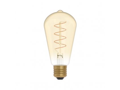 LED zlatá žárovka C04 Carbon ST64 4W E27 stmívatelná 1800K
