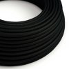 Kulatý elektrický venkovní kabel SM04 černý hedvábný - Eiva IP65