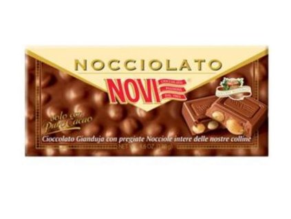 Čokoláda Gianduia s lískovými oříšky Novi 130g
