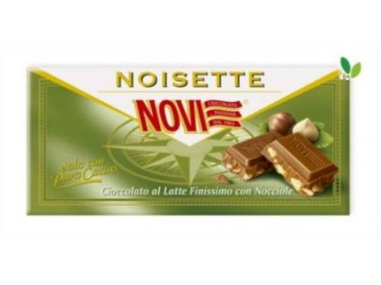 Mléčná čokoláda s lískovými ořechy Novi 100g