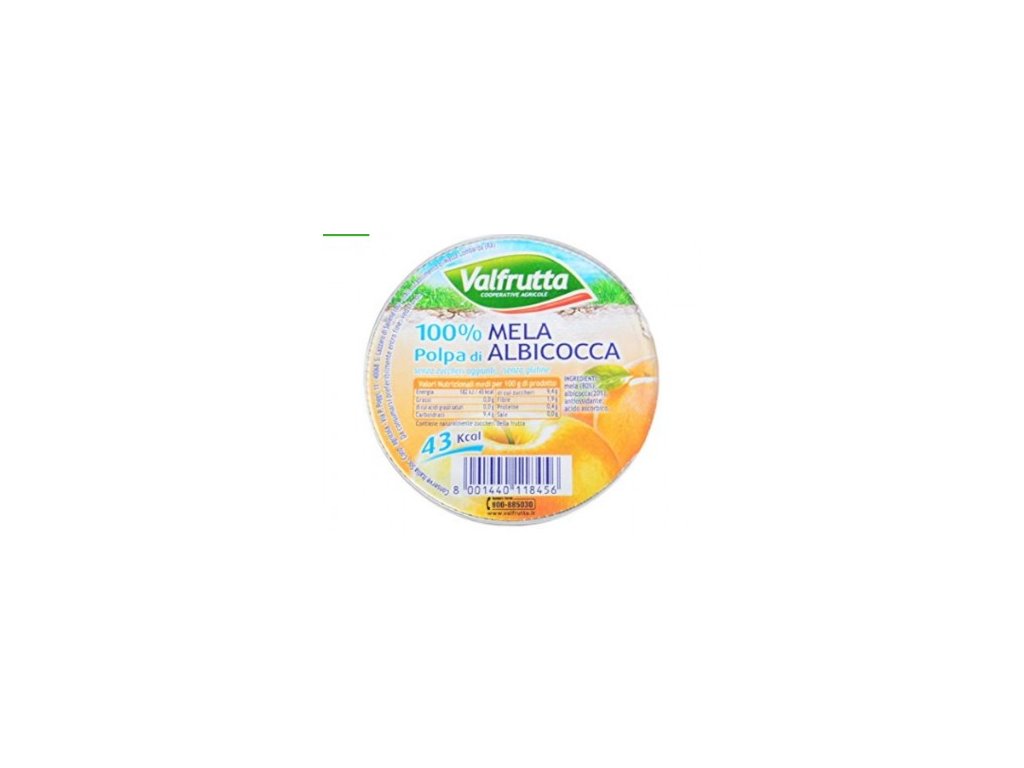 Ovocná přesnidávka VALFRUTTA meruňka 100 g