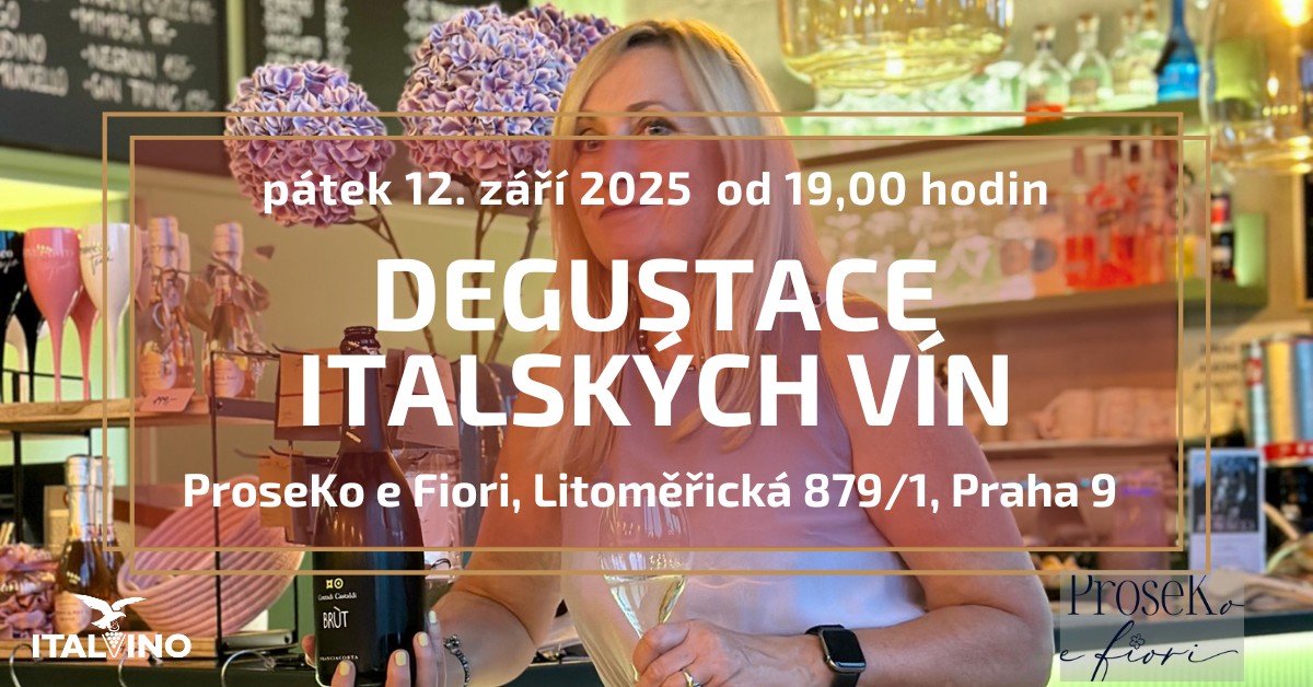 Degustace italských vín v ProseKo e Fiori