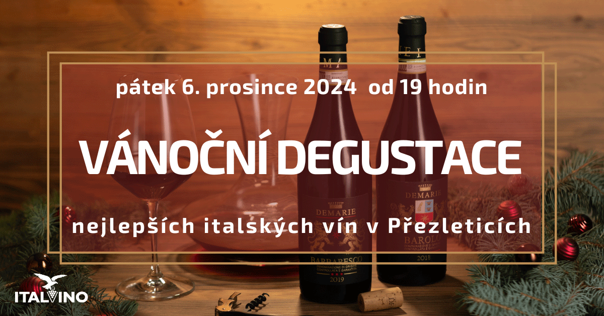 Vánoční degustace italských vín 6.12.2024 v Přezleticích