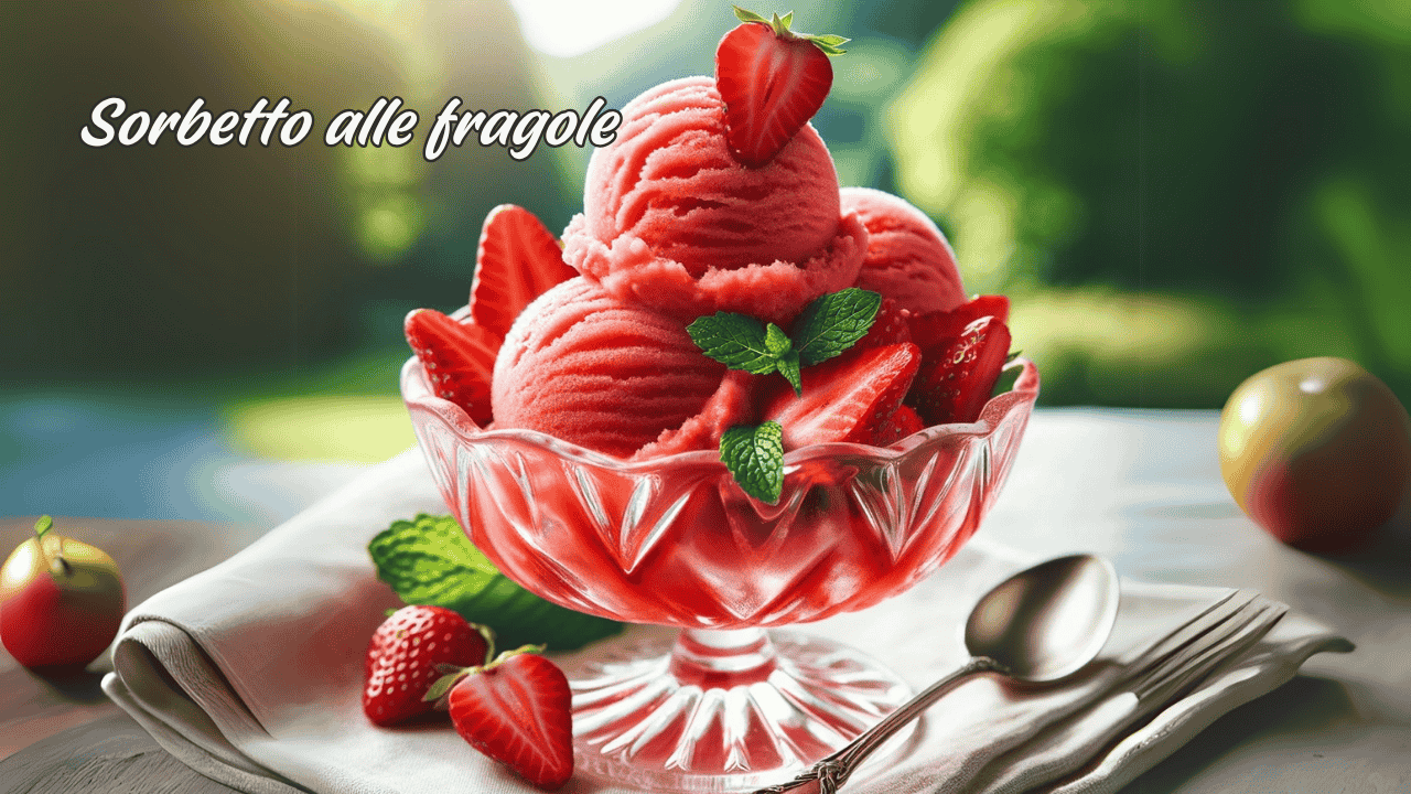 Jahodový sorbet (Sorbetto alle fragole)