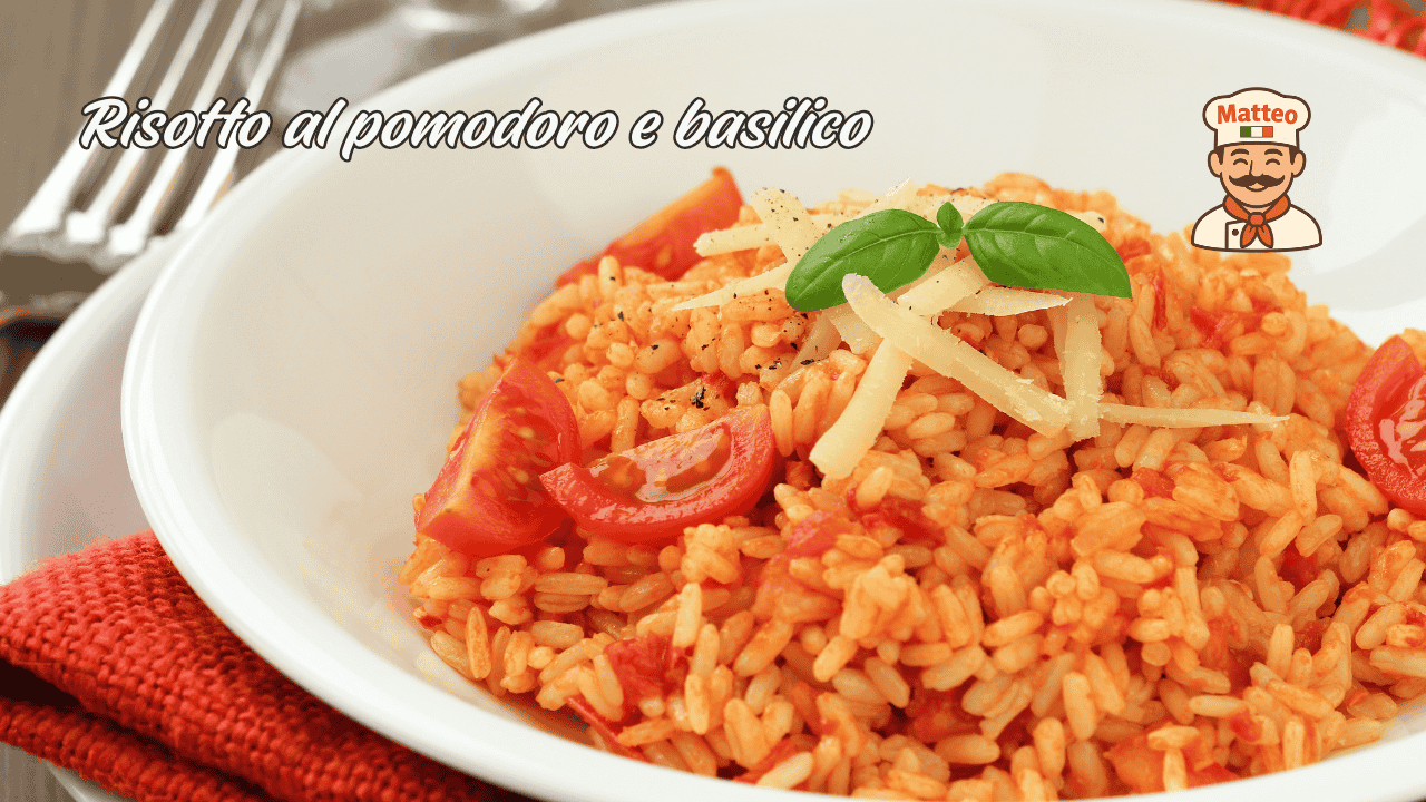 Risotto al pomodoro e basilico