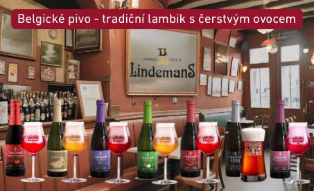 Belgické pivo Lindemans