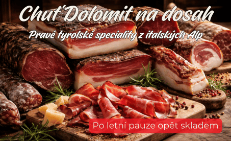 Tyrolský speck z Dolomit