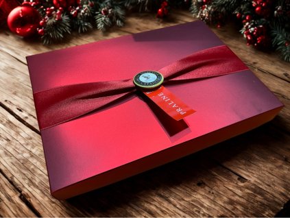 Stainer bonboniera červená (pralines red box) 150g stůl vánoce