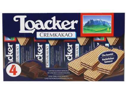 Loacker Sušenky klasické kakaové (Classic Creamkakao 4x45g) 180g