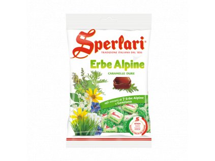 Sperlari tvrdé bonbóny alpské byliny (Erbe Alpine) 200g