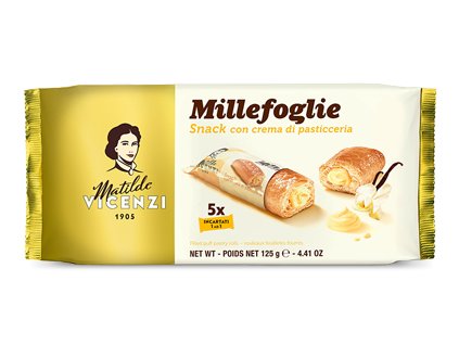 Vicenzi Millefoglie s vanilkovým krémem (crema di pasticcera 5x25g) 125g