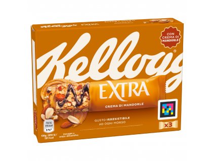 Kellogg's Extra tyčinka s mandlovým krémem (Crema di Mandorle 3x35g) 105g