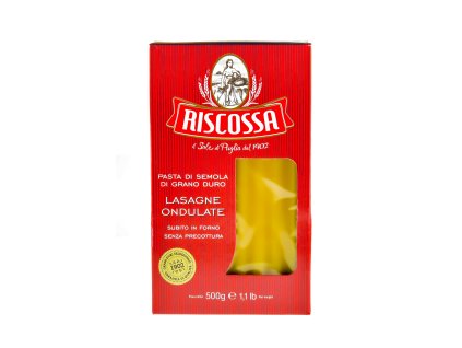 Riscossa vlnkované lasaně předvařené (Lasagne ondulate precotte) 500g