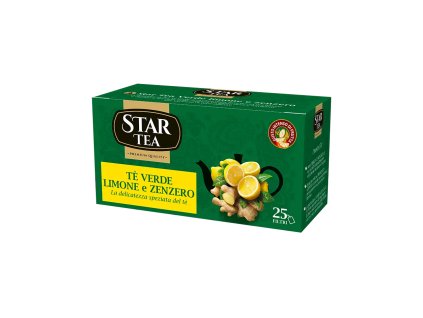 Star Tea čaj zelený s citronem a zázvorem (Tea Verde Limone e Zenzero) 25 sáčků 40g