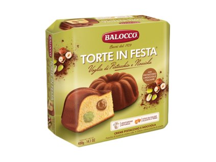 Balocco Dort s pistáciovým a oříškovým krémem (Torte Voglia di Pistacchio e Nocciola) 400g