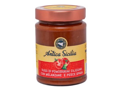 Antica Sicilia Rajčatová omáčka s mečounem (Sugo con Melanzane e Pesce Spada) 280g