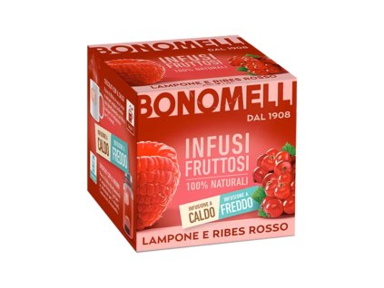 Bonomelli bylinný čaj z černého rybízu a malin (Infuso Ribes e Lampone) 12 sáčků 24g